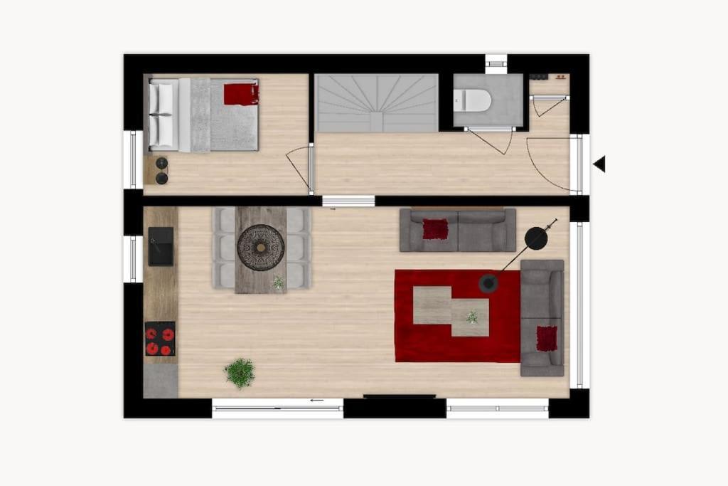 Vakantiewoning 1 Aan Zee, 400 Meter Van Het Strand Заутеланде Экстерьер фото